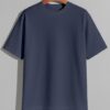 Drop Shoulder(OE Single Jersey)- Navy