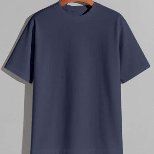Drop Shoulder(OE Single Jersey)- Navy