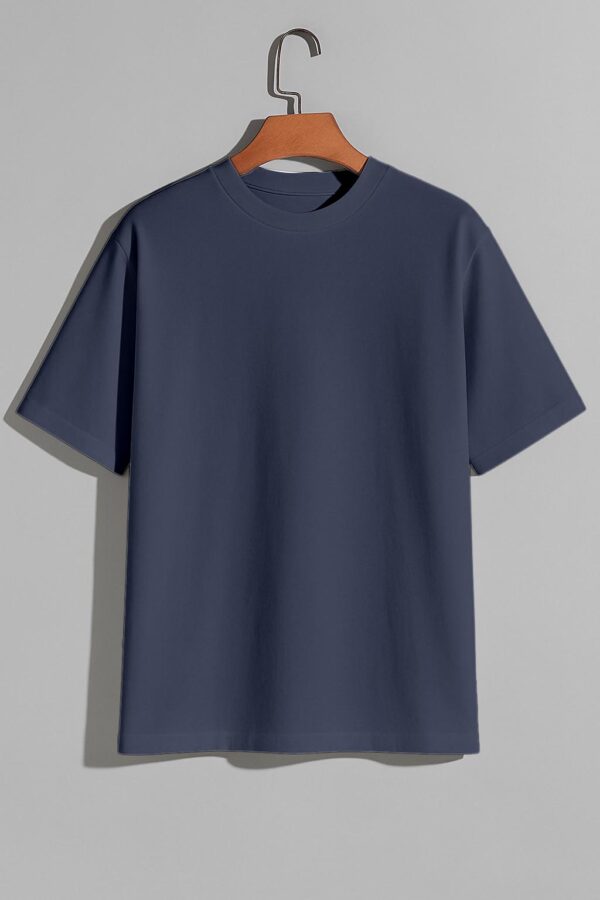 Drop Shoulder(OE Single Jersey)- Navy