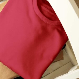 Drop Shoulder(Cotton French Terry) - Red