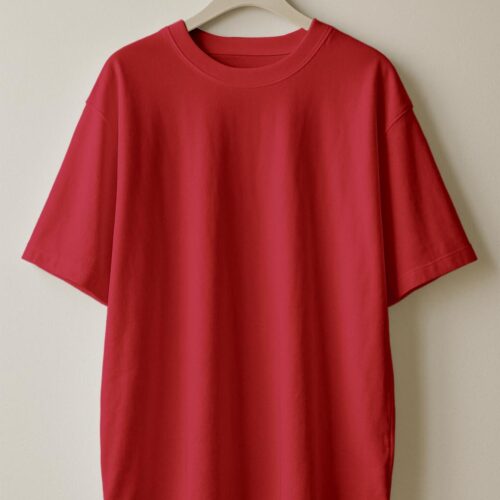 Oversizesed(100% French Terry)-Red