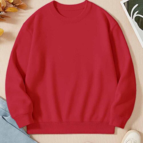 Mens Sweatshirt – OE French Terry– 240 GSM –Red
