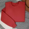 Mens Sweatshirt – 100% Cotton French Terry – 240 GSM –Red