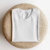 V Neck(OE Single Jersey)  – White