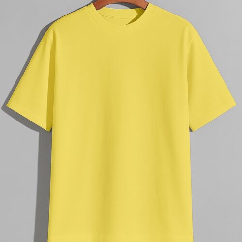 Drop Shoulder(OE Single Jersey)- Lemon Yellow