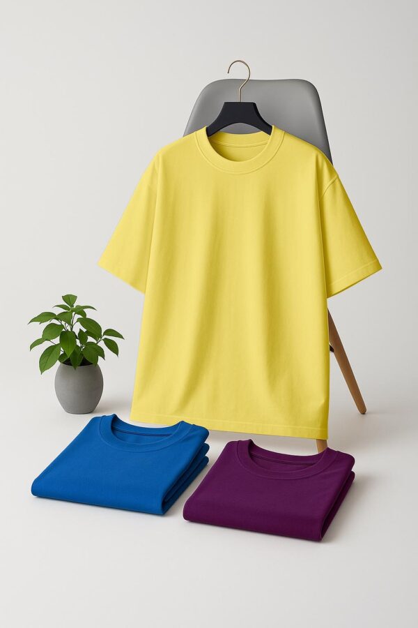 10 - Ov - Yellow Oversizesed(100% Single Jersey) –Lemon Yellow