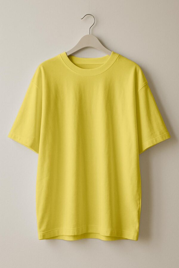 Oversizesed(100% French Terry)-Lemon Yellow