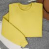 Mens Sweatshirt – 100% Cotton French Terry – 240 GSM – Lime Yellow