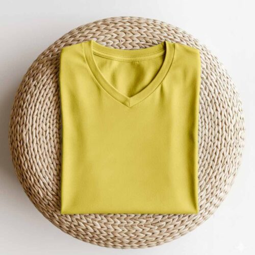 V Neck(OE Single Jersey) – Yellow