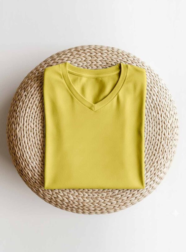 V Neck(OE Single Jersey) – Yellow