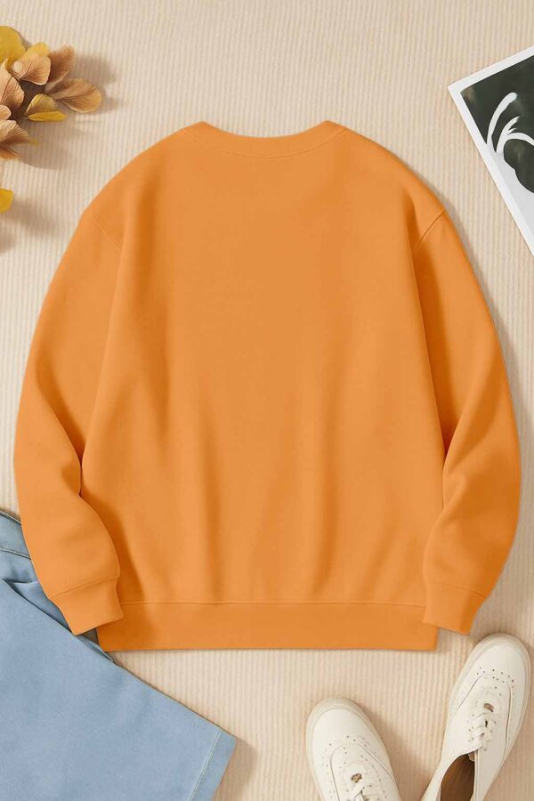 Mens Sweatshirt – 100% Cotton French Terry – 240 GSM – Gold Orange