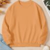 Mens Sweatshirt – 100% Cotton French Terry – 240 GSM – Gold Orange