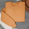 Mens Sweatshirt – 100% Cotton French Terry – 240 GSM – Gold Orange