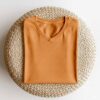 V Neck(OE Single Jersey) - Orange