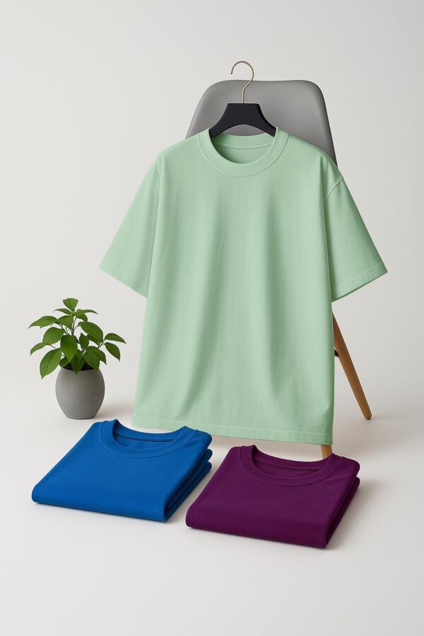 12 - Ov - Pista Green Oversizesed(100% Single Jersey) – Pastel Mint