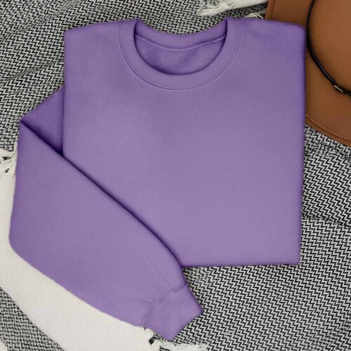 Mens Sweatshirt – 100% Cotton French Terry – 240 GSM – Lavender
