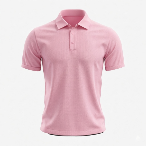 Men's Polo (OE Airtex) 220 GSM - Baby Pink