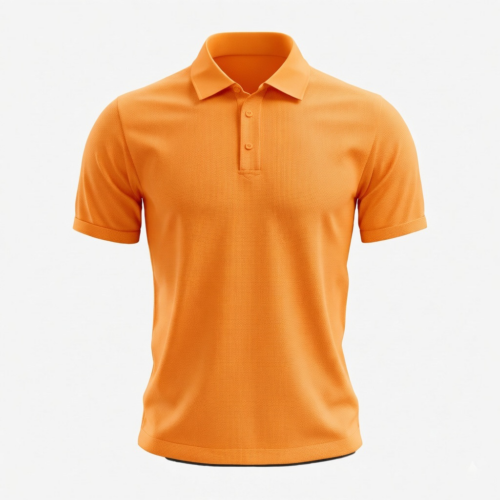 PjgkF Men's Polo(OE Airtex) 220 GSM - Lite Orange